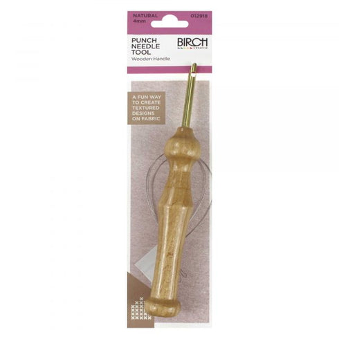 Punch Needle Tool with Wooden Handle